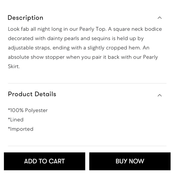 New Show Me Your Mumu white beaded sequin Pearly Top - Picture 2 of 4